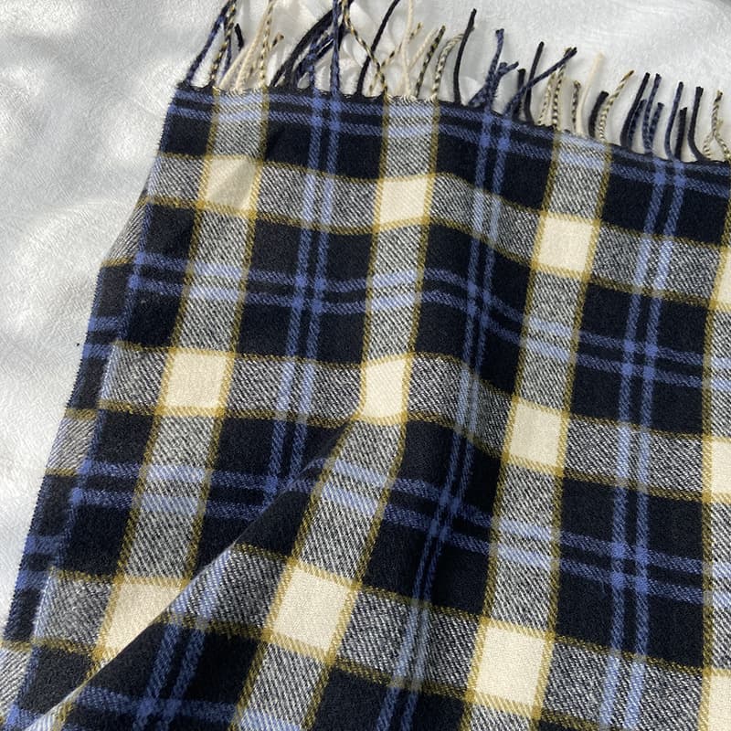 チェック 服 暖かチェック柄マフラー レディース 防寒小物 4色展開