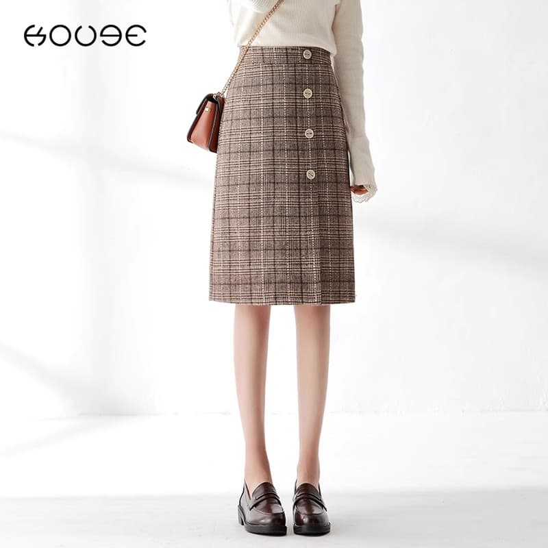 チェック服 クラシックチェック柄フレアスカート