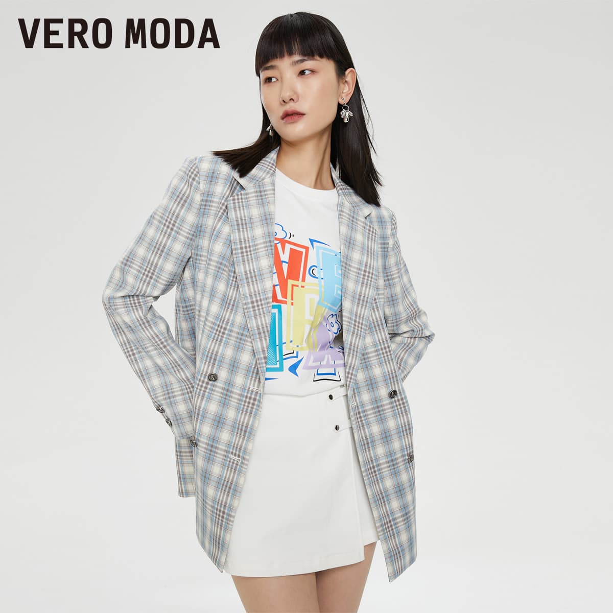 チェック服 チェック柄テーラードジャケット
