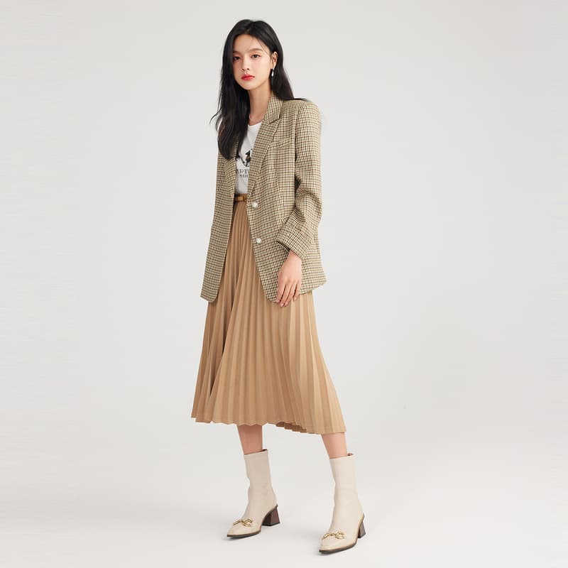 チェック服 クラシックチェック柄テーラードジャケット