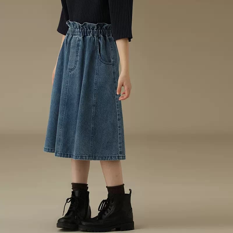 チェック服 女の子用マルチチェック柄フレアスカート