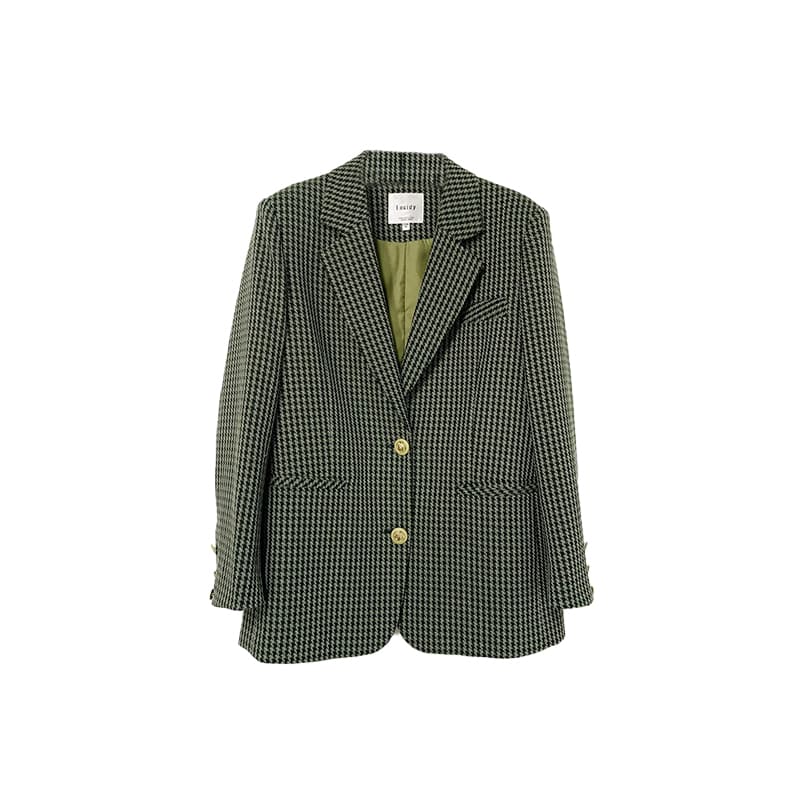 チェック服 クラシックチェック柄テーラードジャケット