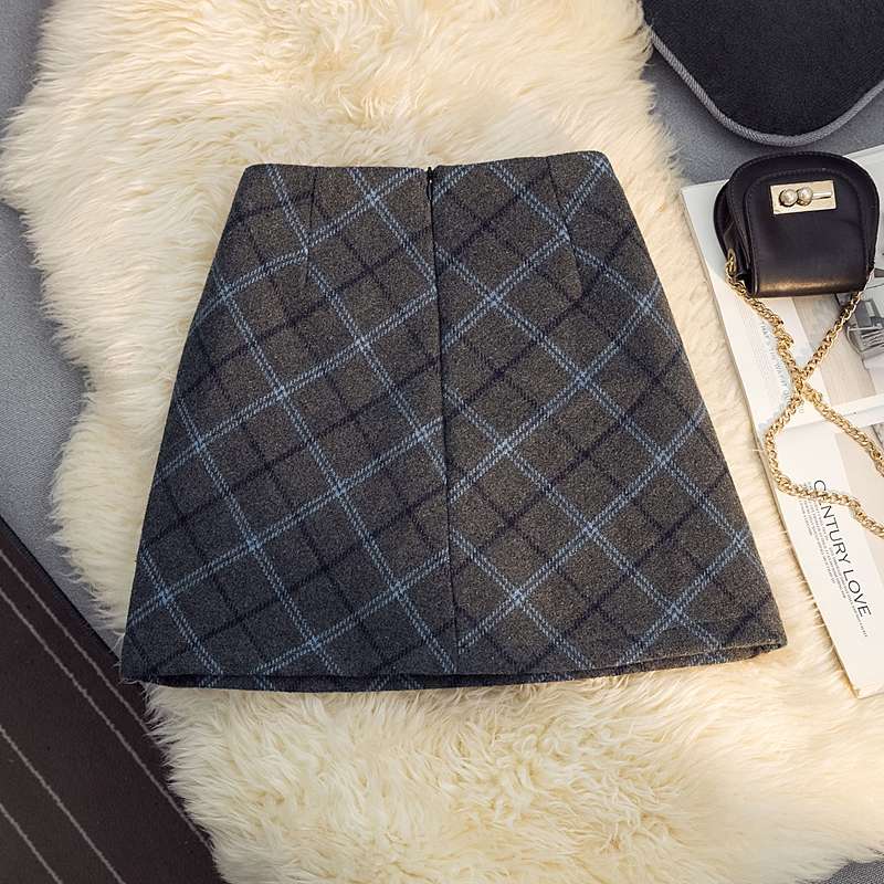 チェック柄ファッション 上品クラシカルチェックスカート