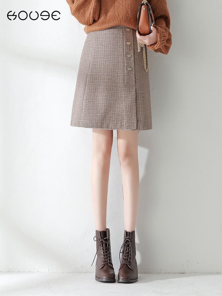 チェック服 クラシックチェック柄フレアスカート