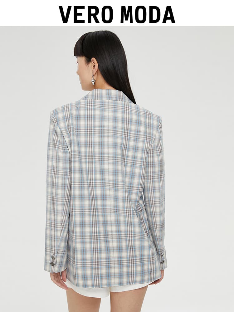 チェック服 チェック柄テーラードジャケット