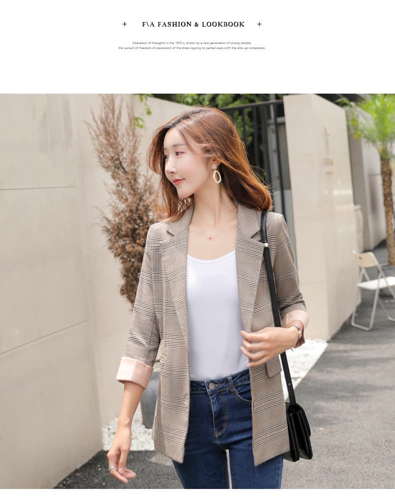 チェック服 チェック柄ショート丈ジャケット