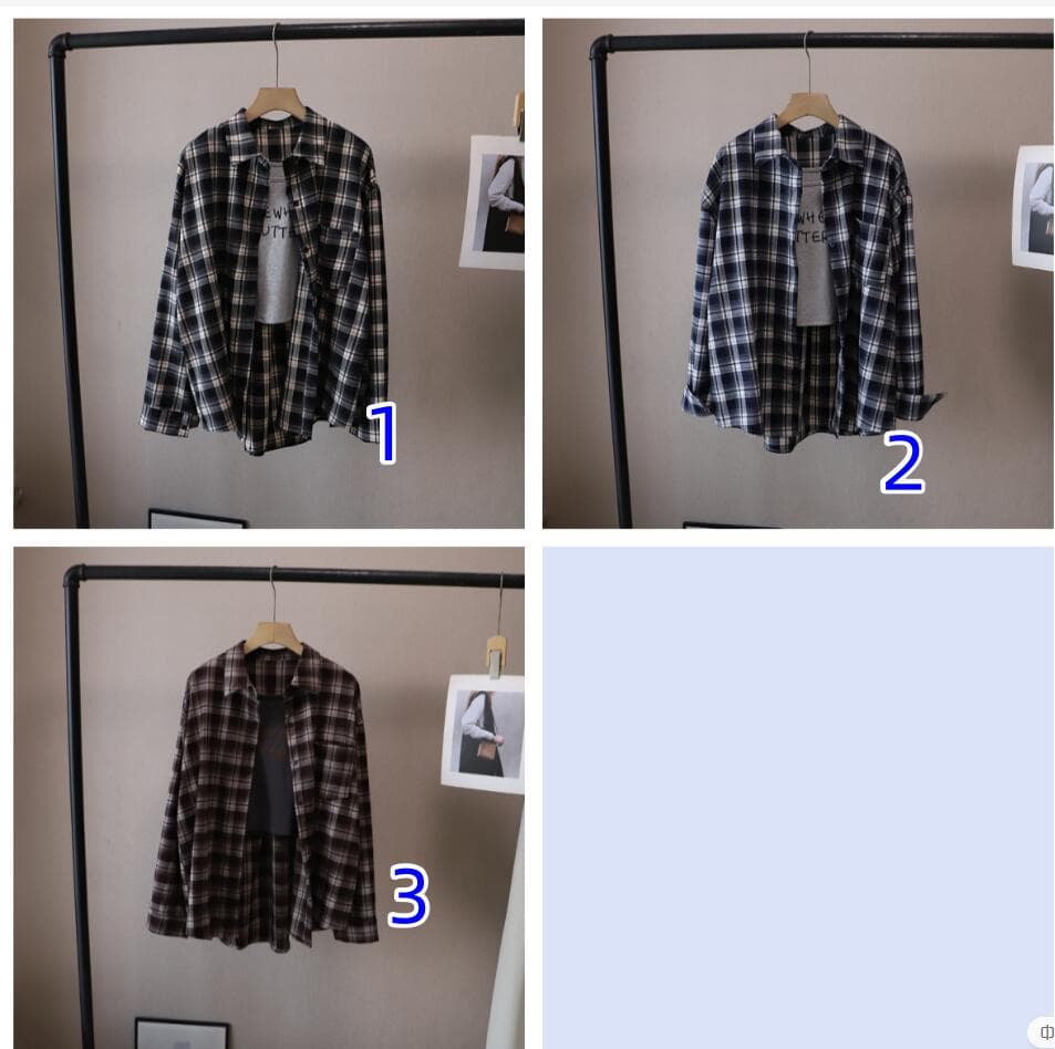チェック 服 チェック柄長袖シャツ韓国風レディーストップス