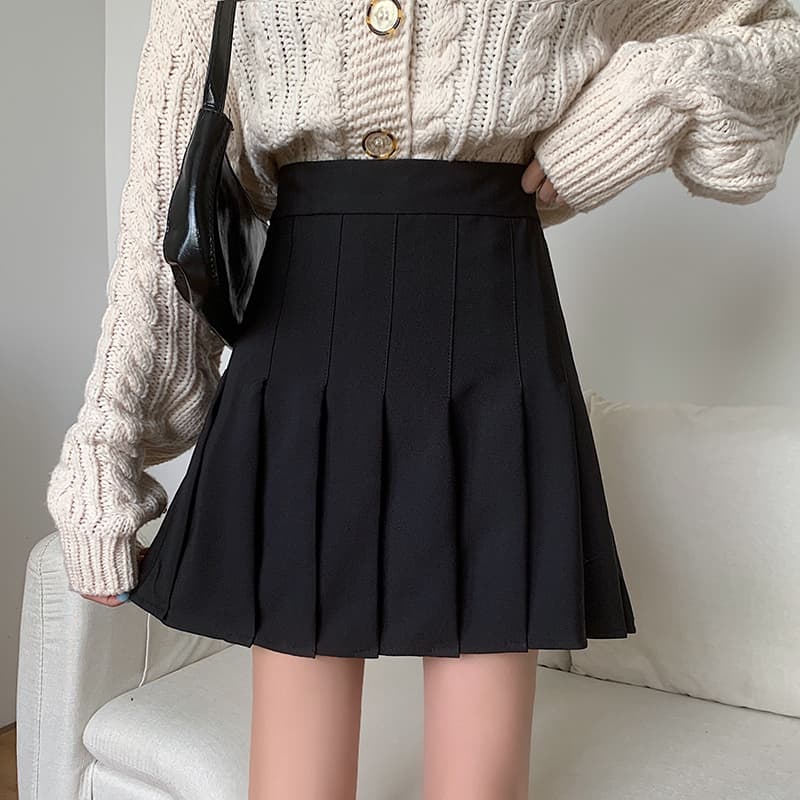 チェック服 チェック柄プリーツミニスカート