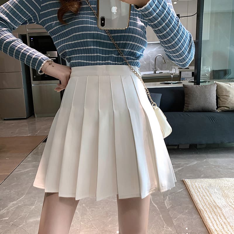 チェック服 チェック柄プリーツミニスカート