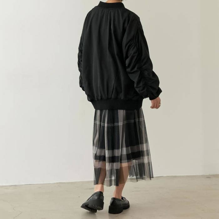 チェック 服 スカートチェック柄プリーツロング丈スカート
