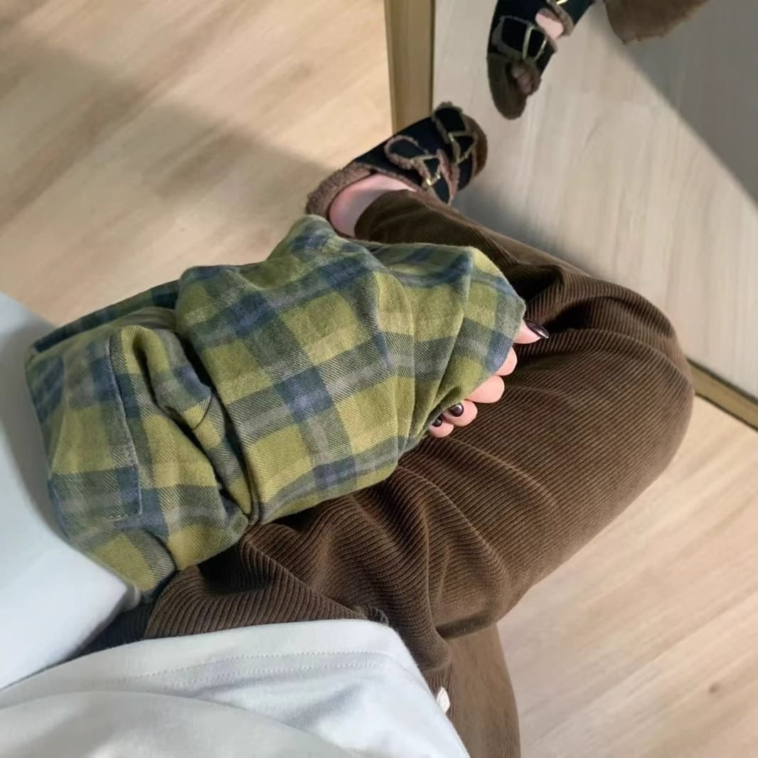 チェック 服 レディース長袖チェック柄シャツゆったりおしゃれトップス